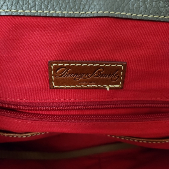 Dooney & Bourke Audrey Elephant Pebble Leather Satchel Domed Bag Gray - Picture 12 of 12